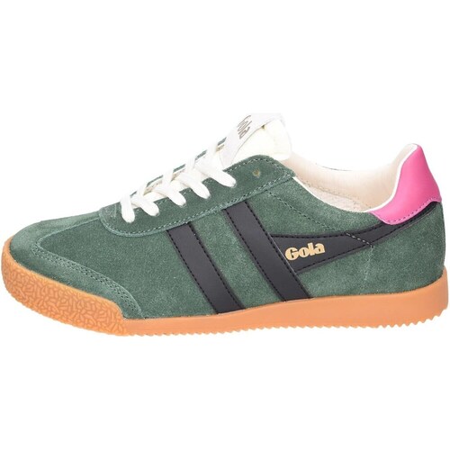 Schuhe Damen Sneaker Low Gola ELAN Sneaker Frau grün-schwarz-fuchsia Multicolor