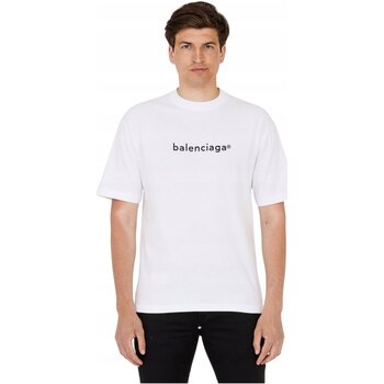 Kleidung Herren T-Shirts Balenciaga 620969 TIV50 Weiss