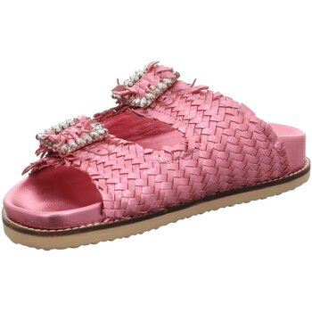 Schuhe Damen Pantoffel Inuovo Pantoletten metallic pink 395010/G08 Rosa