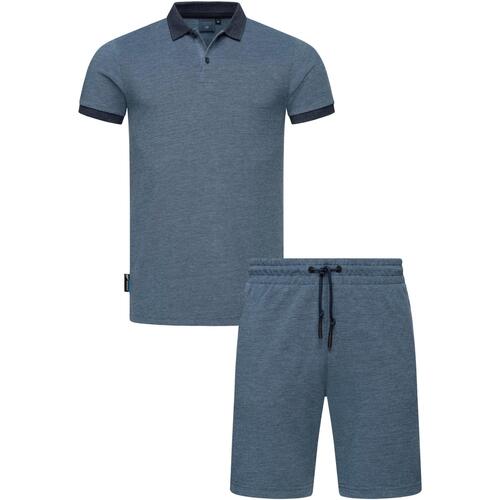 Kleidung Herren Jogginganzüge Ragwear Poloshirt Set Porpi Blau