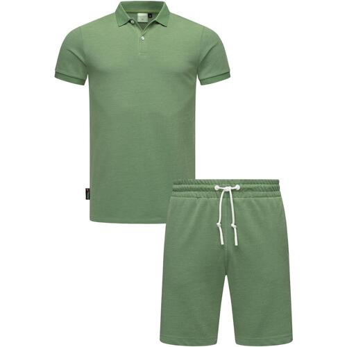 Kleidung Herren Jogginganzüge Ragwear Poloshirt Set Porpi Grün