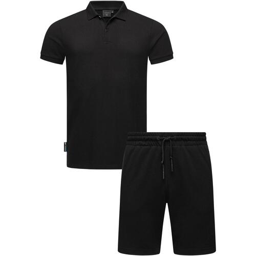 Kleidung Herren Jogginganzüge Ragwear Poloshirt Set Porpi Schwarz