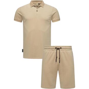 Kleidung Herren Jogginganzüge Ragwear Poloshirt Set Porpi Beige