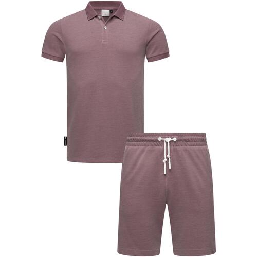 Kleidung Herren Jogginganzüge Ragwear Poloshirt Set Porpi Violett