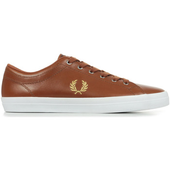 Fred Perry Baseline Leather Braun