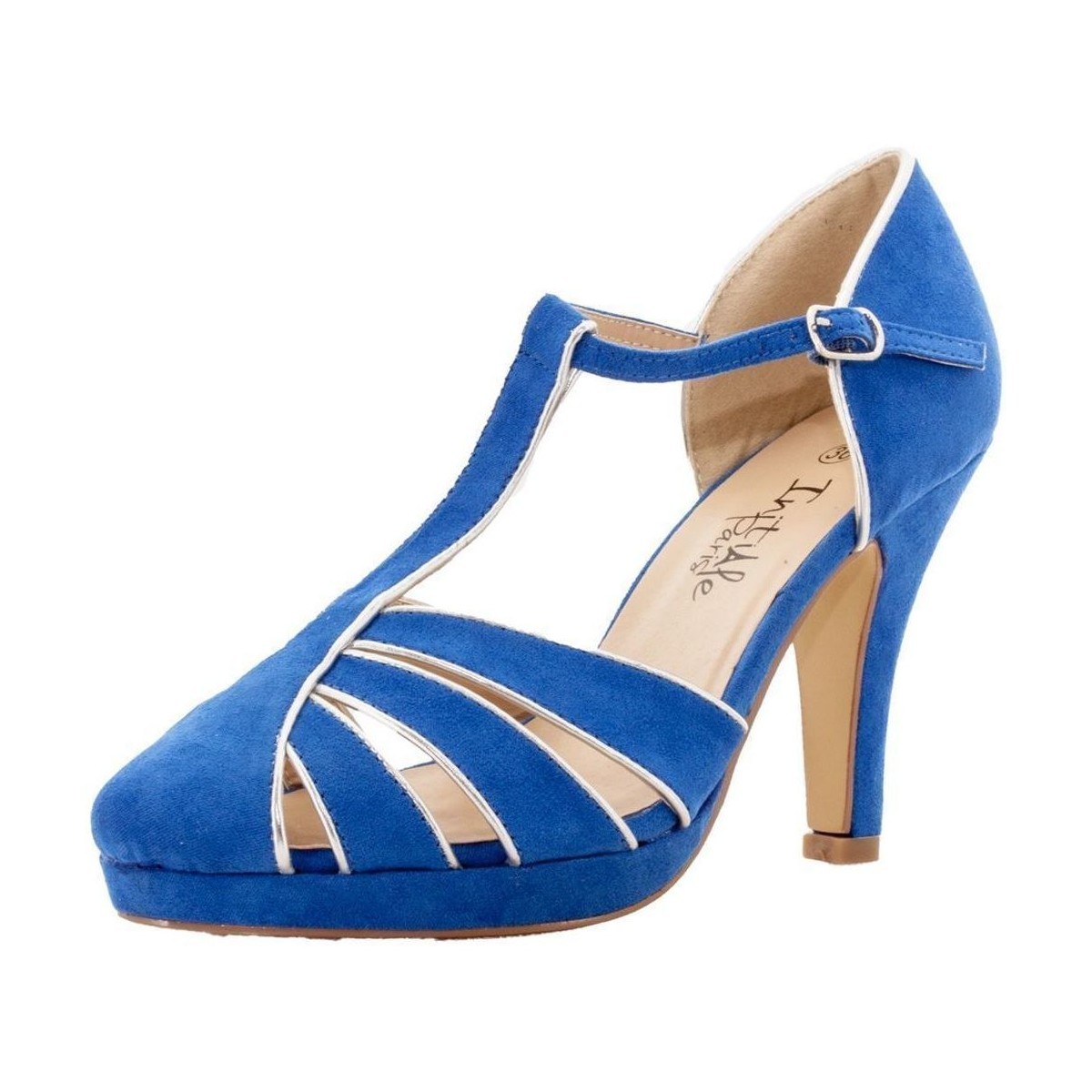 Schuhe Damen Sandalen / Sandaletten Initiale Paris VIVETA Blau
