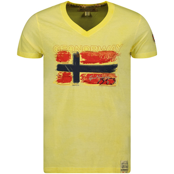Kleidung Herren T-Shirts Geo Norway SW1561HGN-LIGHT YELLOW Gelb