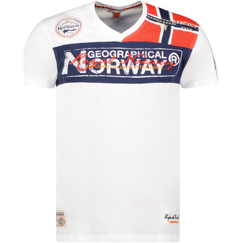 Kleidung Herren T-Shirts Geographical Norway SX1130HGN-White Weiss