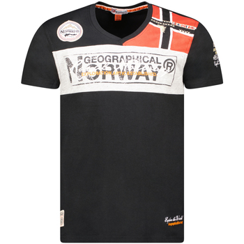 Kleidung Herren T-Shirts Geographical Norway SX1130HGN-Black Schwarz