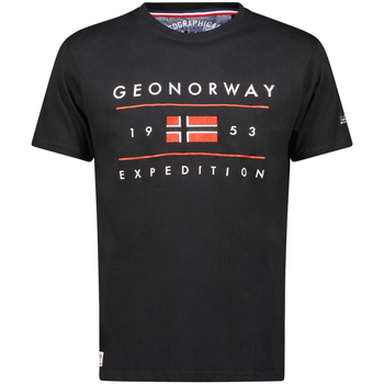 Kleidung Herren T-Shirts Geo Norway SY1355HGN-Black Schwarz