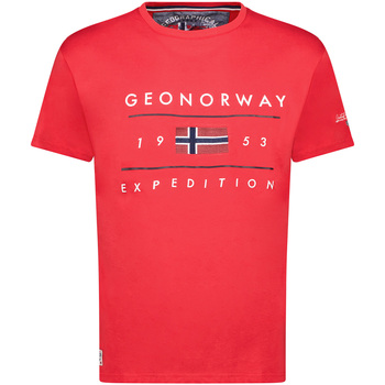 Kleidung Herren T-Shirts Geo Norway SY1355HGN-Red Rot