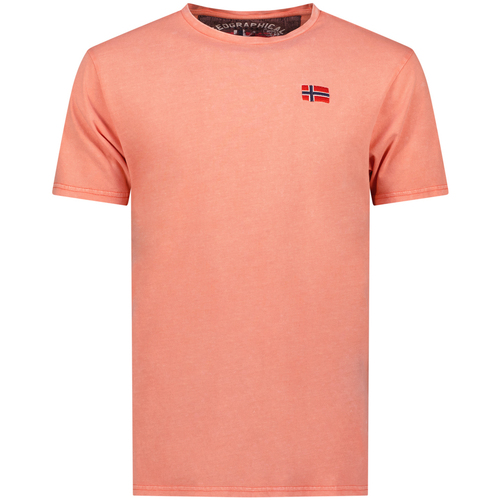 Kleidung Herren T-Shirts Geographical Norway SY1363HGN-Coral Rot