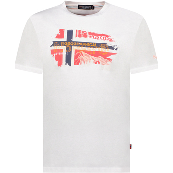 Kleidung Herren T-Shirts Geographical Norway SY1366HGN-White Weiss