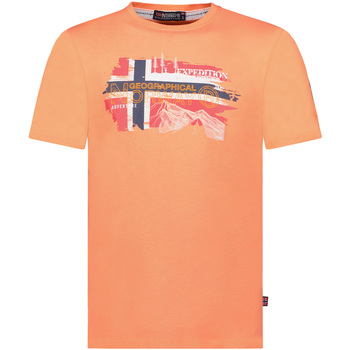 Kleidung Herren T-Shirts Geographical Norway SY1366HGN-Coral Rot