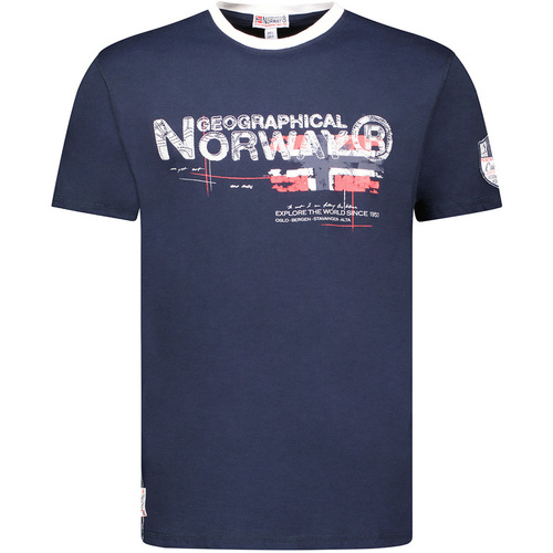 Kleidung Herren T-Shirts Geographical Norway SY1450HGN-Navy Marine