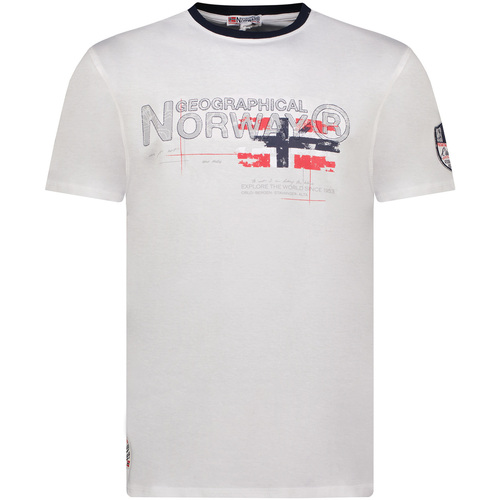 Kleidung Herren T-Shirts Geographical Norway SY1450HGN-White Weiss