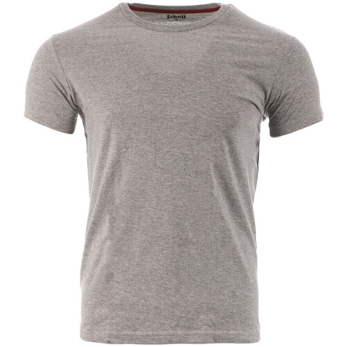 Kleidung Herren T-Shirts & Poloshirts Schott SC-LLOYDONECK Grau