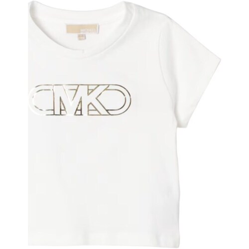 Kleidung Mädchen T-Shirts MICHAEL Michael Kors R30005 Weiss
