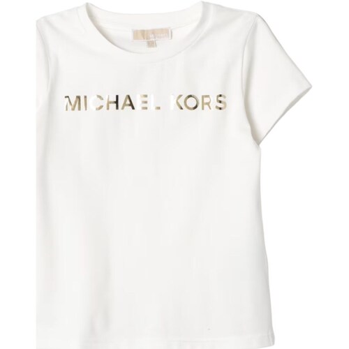 Kleidung Mädchen T-Shirts MICHAEL Michael Kors R30002 Weiss