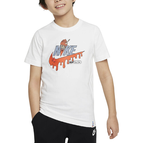 Kleidung Jungen T-Shirts Nike FV5414 Weiss