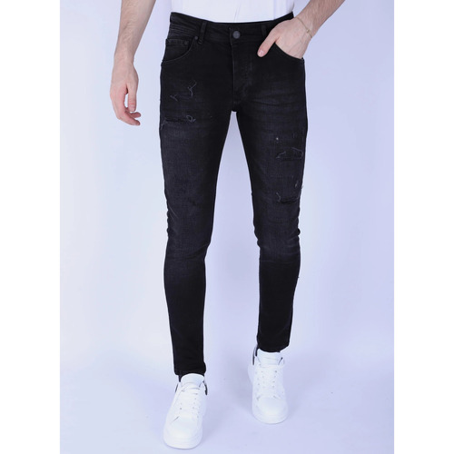Kleidung Herren Slim Fit Jeans Local Fanatic SlimJeans Für Mit Stretch Und Schwarz