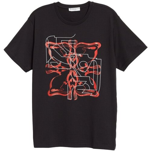Kleidung Herren T-Shirts Givenchy BM70WZ3002 Schwarz
