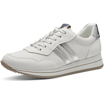Schuhe Damen Sneaker Low Jana Schnuerschuhe Softli 8 23762 42 191 white/silver Weiss