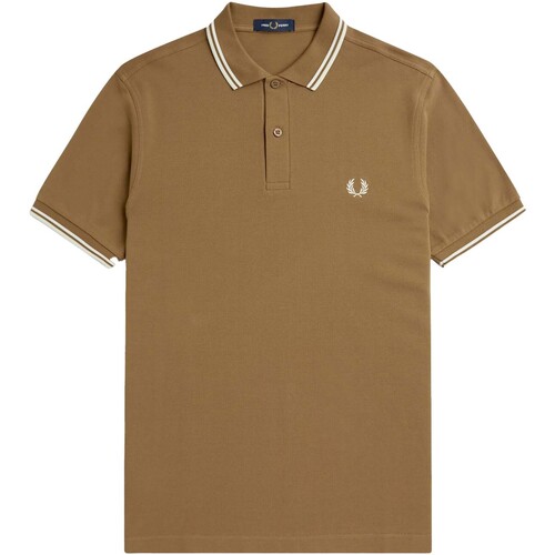 Kleidung Herren T-Shirts & Poloshirts Fred Perry Fp Twin Tipped Fred Perry Shirt Braun