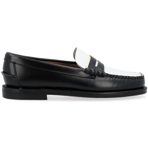 Schuhe Damen Derby-Schuhe & Richelieu Sebago Mokassin  Classic Dan schwarz und weiß Other
