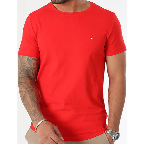 Kleidung Herren T-Shirts Tommy Hilfiger  Rot