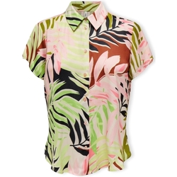Kleidung Damen Tops / Blusen Only Shaila Shirt S/S - Tropical Peach Multicolor