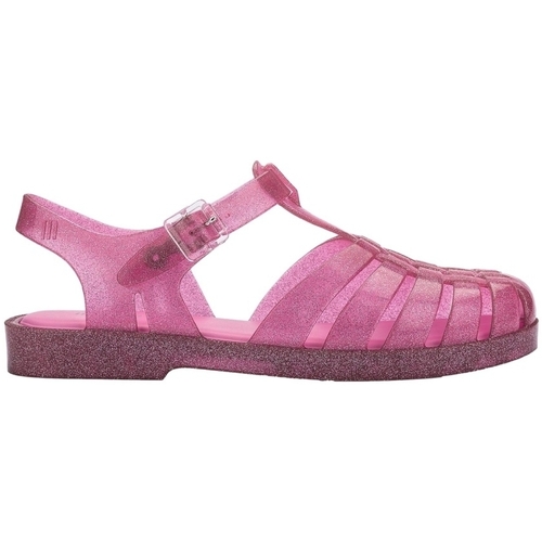 Schuhe Damen Sandalen / Sandaletten Melissa Possession Shiny Sandals - Glitter Pink Rosa