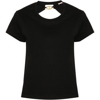 Kleidung Damen T-Shirts & Poloshirts Twin Set T-SHIRT CON CUT OUT SUL RETRO Art. 241TT2140 