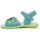 Schuhe Mädchen Sandalen / Sandaletten Boletta BOLETA  - SANDALES CUIR ENFANT FILLE 7620 BLEU Blau