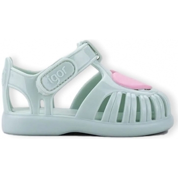 Schuhe Kinder Sandalen / Sandaletten IGOR Baby Tobby Gloss Love - Menta Grün
