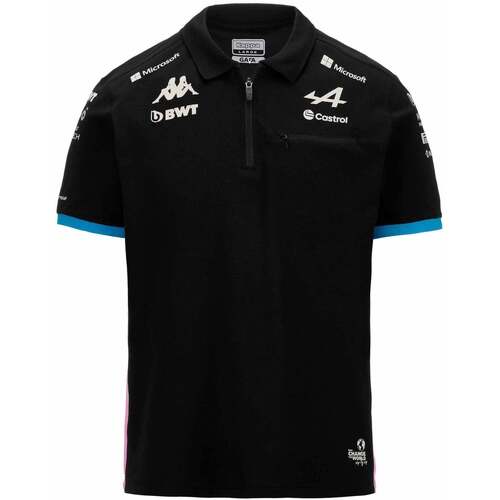 Kleidung Herren T-Shirts & Poloshirts Kappa Polo Alpine F1 Adram 2024 Schwarz