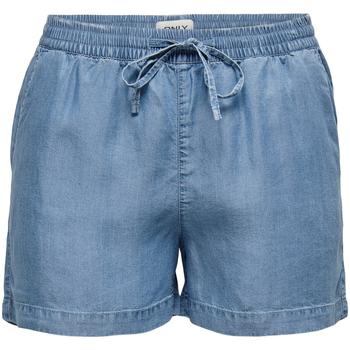 Kleidung Damen Shorts / Bermudas Only ONLPEMA LYOCELL LIFE DNM SHORTS BOX - 15226321 Blau