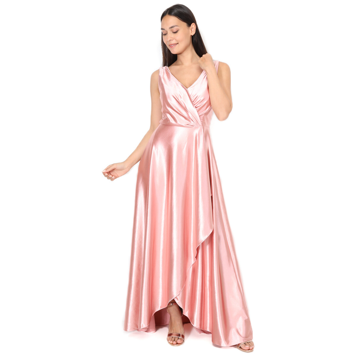 Kleidung Damen Kleider La Modeuse 70601_P165170 Rosa