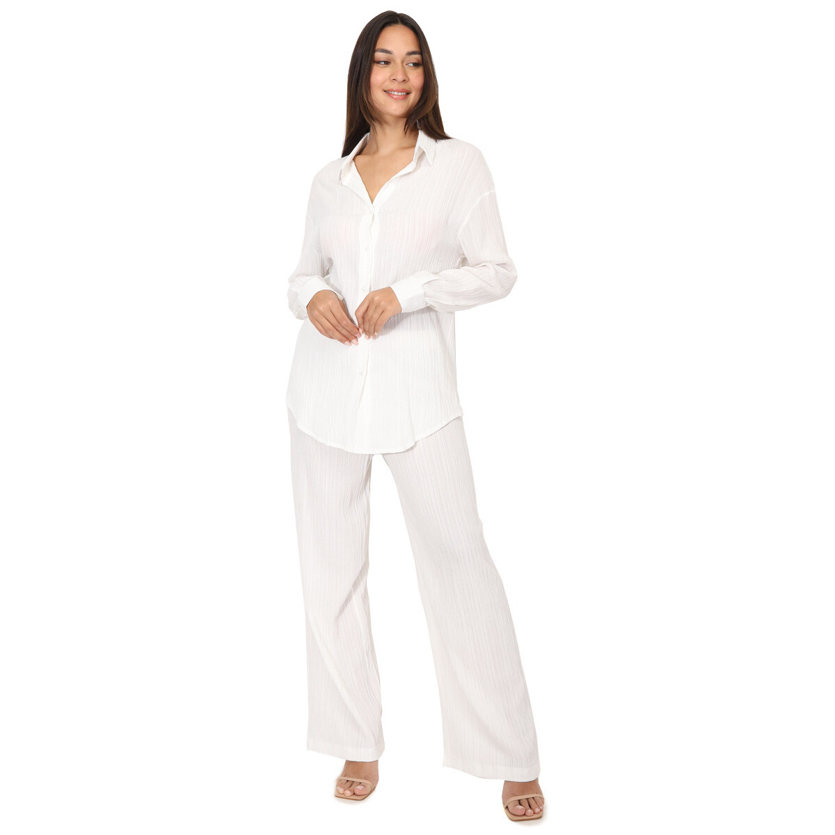 Kleidung Damen Jogginganzüge La Modeuse 71242_P167247 Weiss