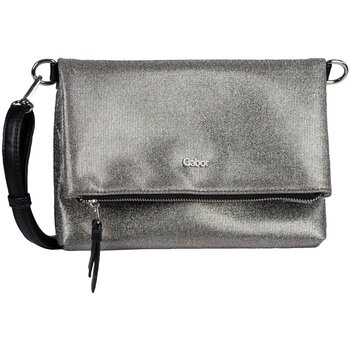Taschen Damen Handtasche Gabor Mode Accessoires Cheryl, Cross bag S, black 4139 122 Silbern