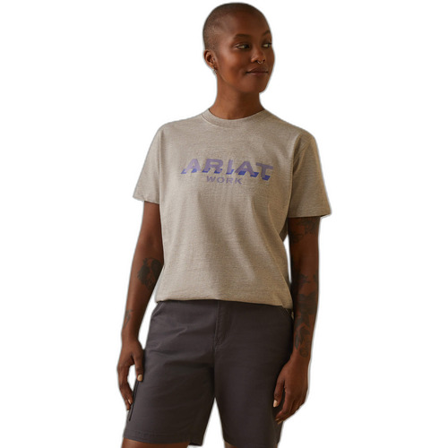Kleidung Damen T-Shirts Ariat T-shirt coton strong femme  Rebar Grau