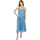 Kleidung Damen Maxikleider Isla Bonita By Sigris Langes Midi -Kleid Blau