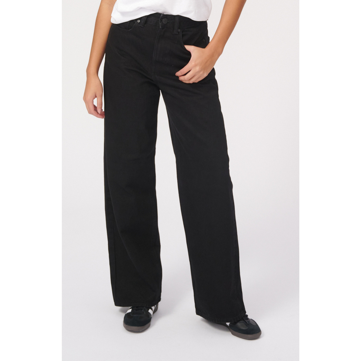 Kleidung Damen Jeans Teeshoppen Performance Schwarz