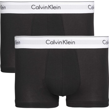 Unterwäsche Herren Boxershorts Calvin Klein Jeans Low Rise Trunk 2P Schwarz