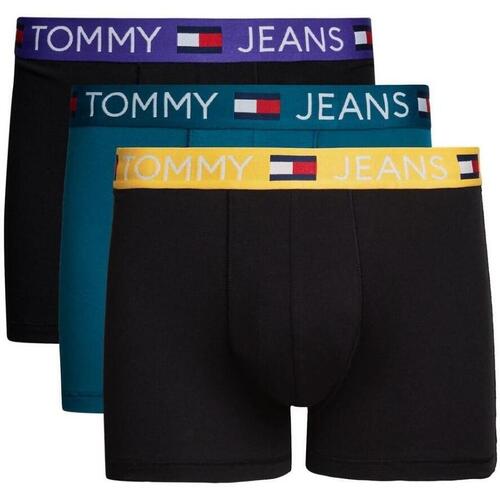 Kleidung Herren Langärmelige Hemden Tommy Jeans  Schwarz