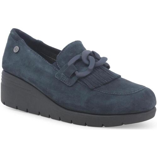 Schuhe Damen Slipper Melluso MEL-RRR-K55272-BL Blau