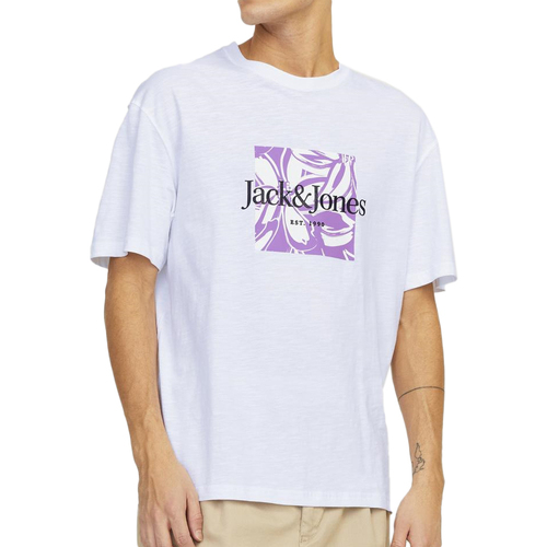 Kleidung Herren T-Shirts & Poloshirts Jack & Jones 12250436 Weiss