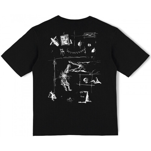 Kleidung Herren T-Shirts & Poloshirts Poetic Collective Fear sketch t-shirt Schwarz