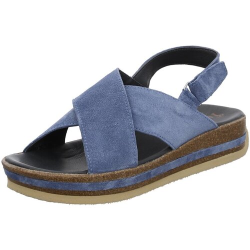 Schuhe Damen Sandalen / Sandaletten Think Pantoletten Zega Sandale jeans 3-000206-8050 Blau