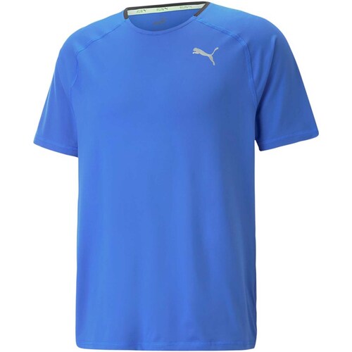Kleidung Herren T-Shirts Puma Run Cloudspun Ss Tee Blau
